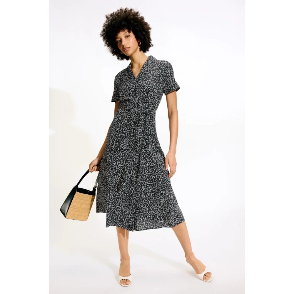 Club Monaco Open Neck Silk Shirt Dress – Women’s Size XS (Retails $328)